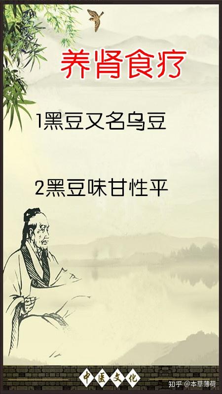 《本草纲目》中提到:"豆有五色,各治五脏,惟黑豆属水性寒,可以入肾.