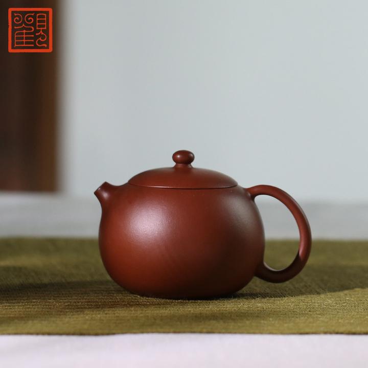 シルバー金具 ♢中国 紫泥 茶壺 古玩 宜興窯？タタラ作りアンティーク