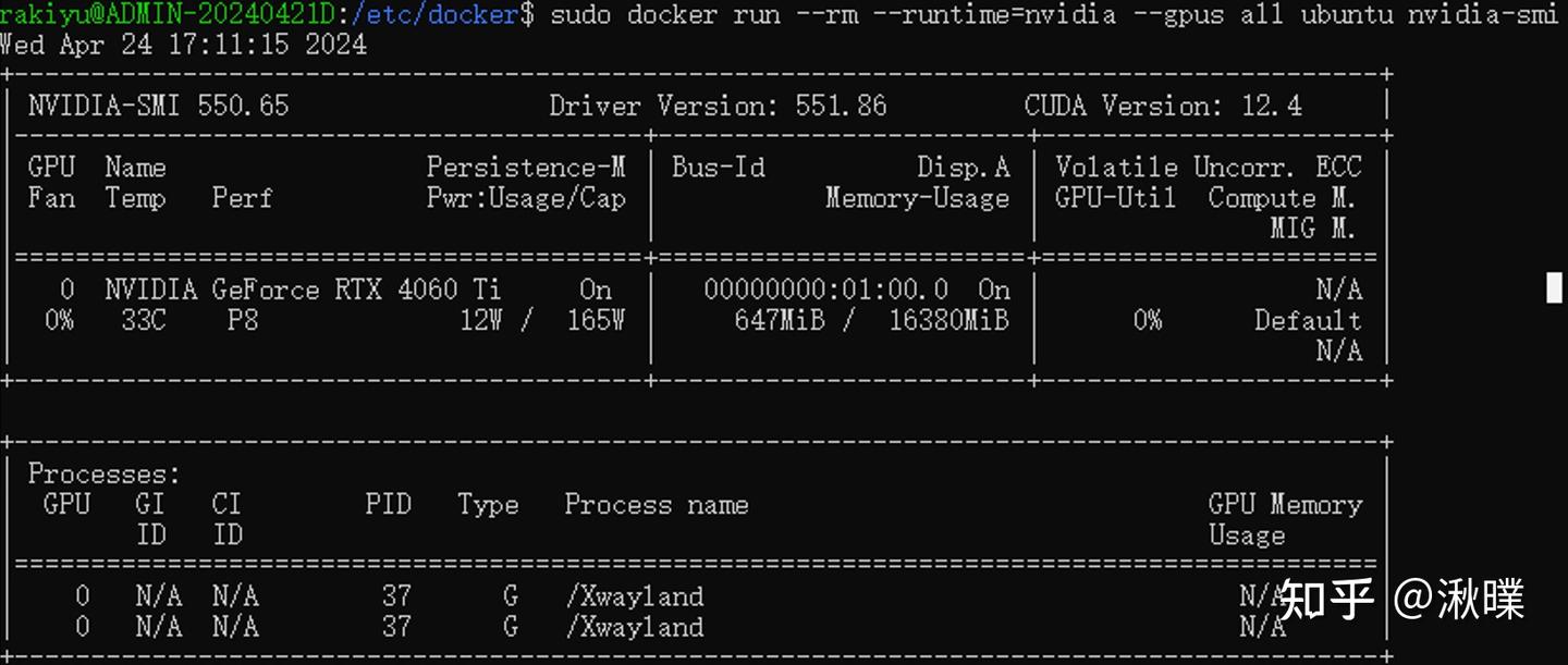 Wsl with nvidia container toolkit 