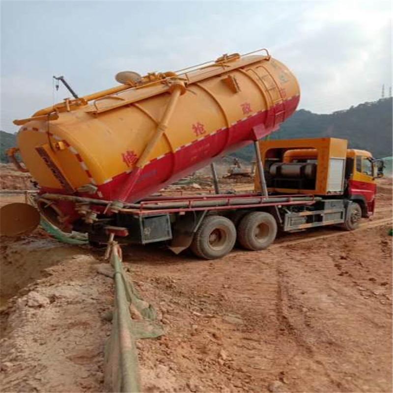 福城街道抽泥浆狮径社区抽淤泥悦兴围社区外运顶管黄泥浆丹湖社区内运