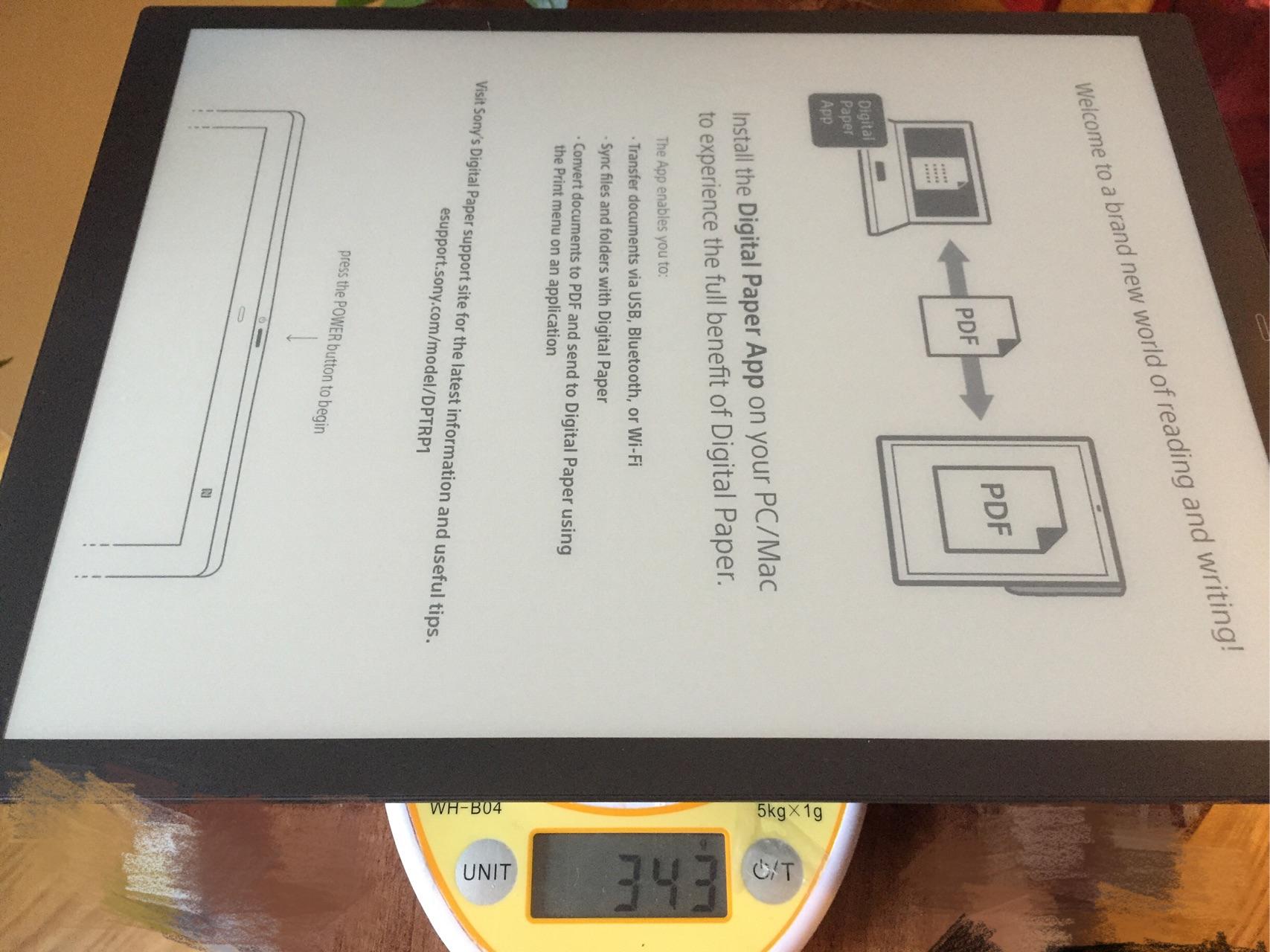 如何评价索尼最新推出的电纸书新品dptrp1