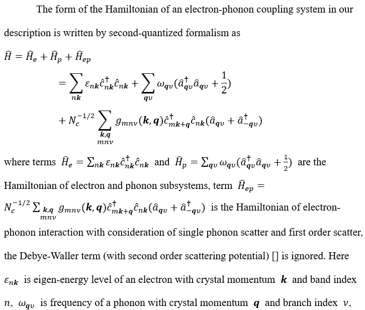 how to calculate electronphonon coupling and electrical resistivity of