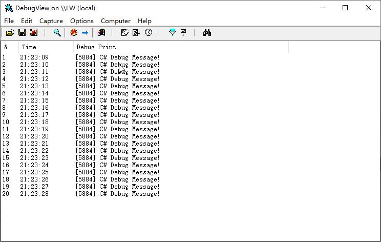 你知道怎么使用DebugView查看调试信息吗? - 知乎