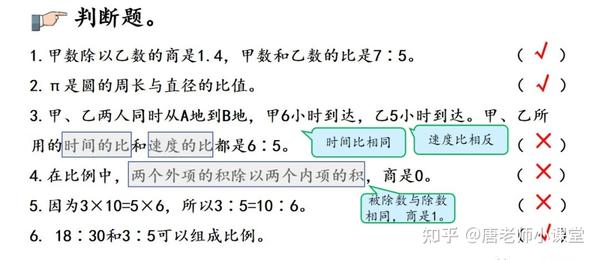 六年级数学 比和比例总结讲解 例题解析 重难点突出 复习必备