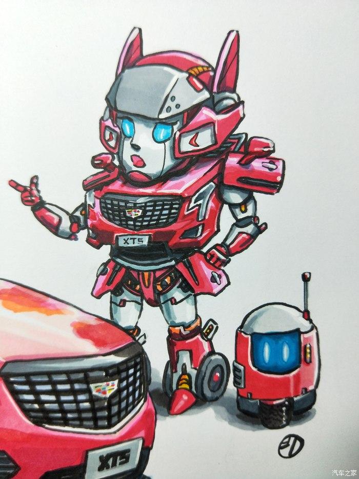 这很凡尔赛总结画凯迪拉克q版汽车人系列6幅的心得