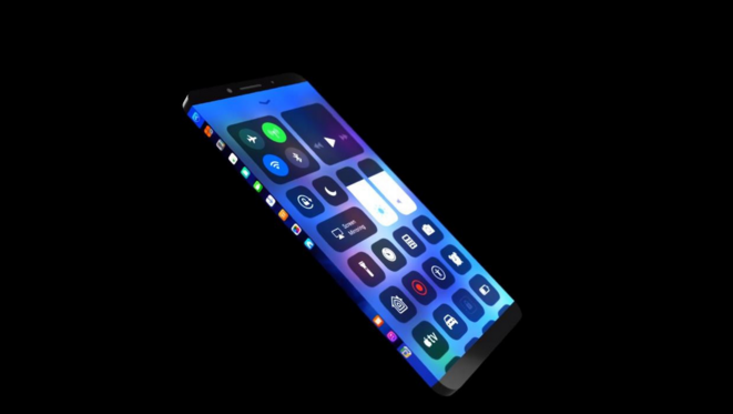 另外据称iphone8已经能够支持屏幕指纹识别,不过是设计在了侧屏幕.