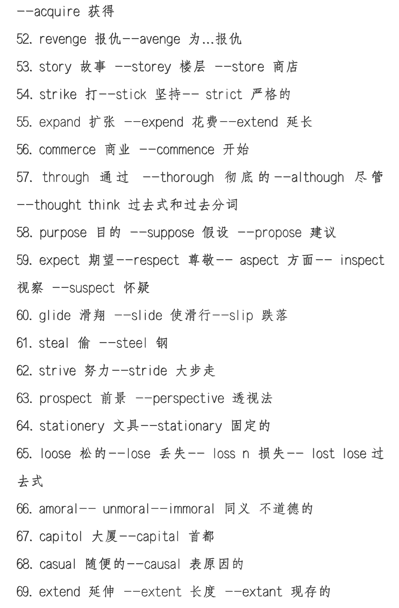 高中英语|近五年高考常考123组形似词语，记得打印背诵！ - 知乎