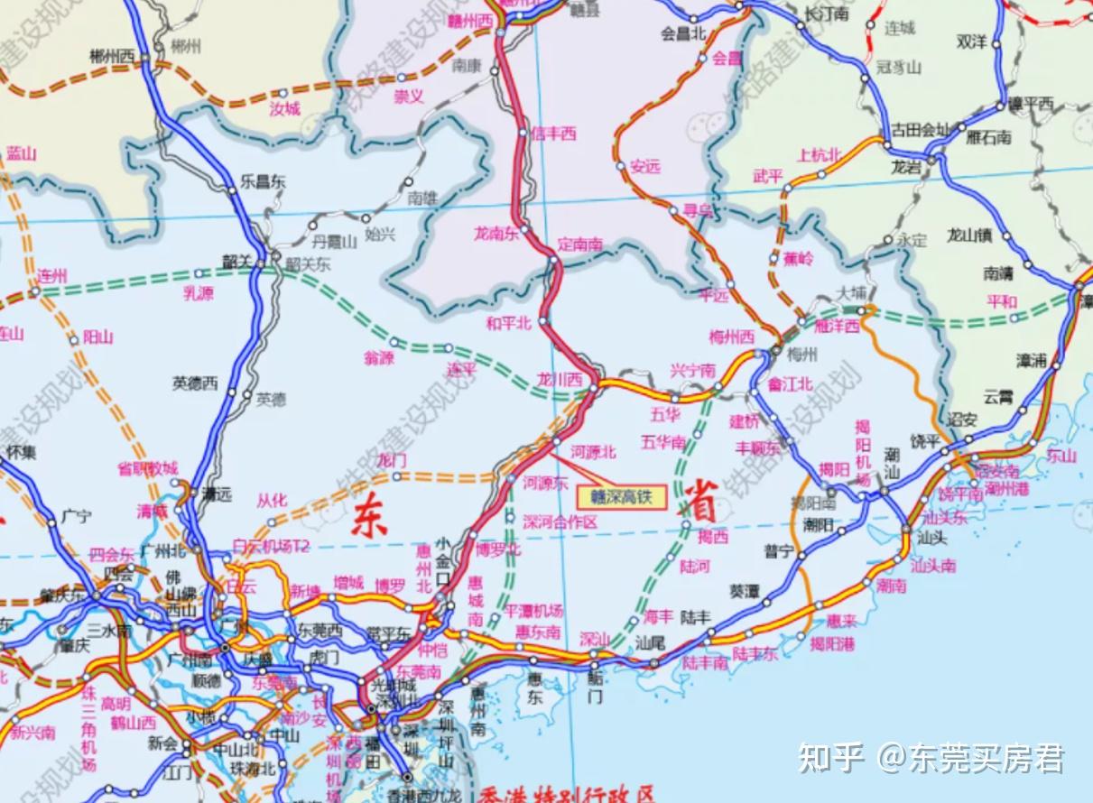 东莞高铁线路图图片