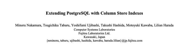 PostgreSQL 列存索引 - 知乎