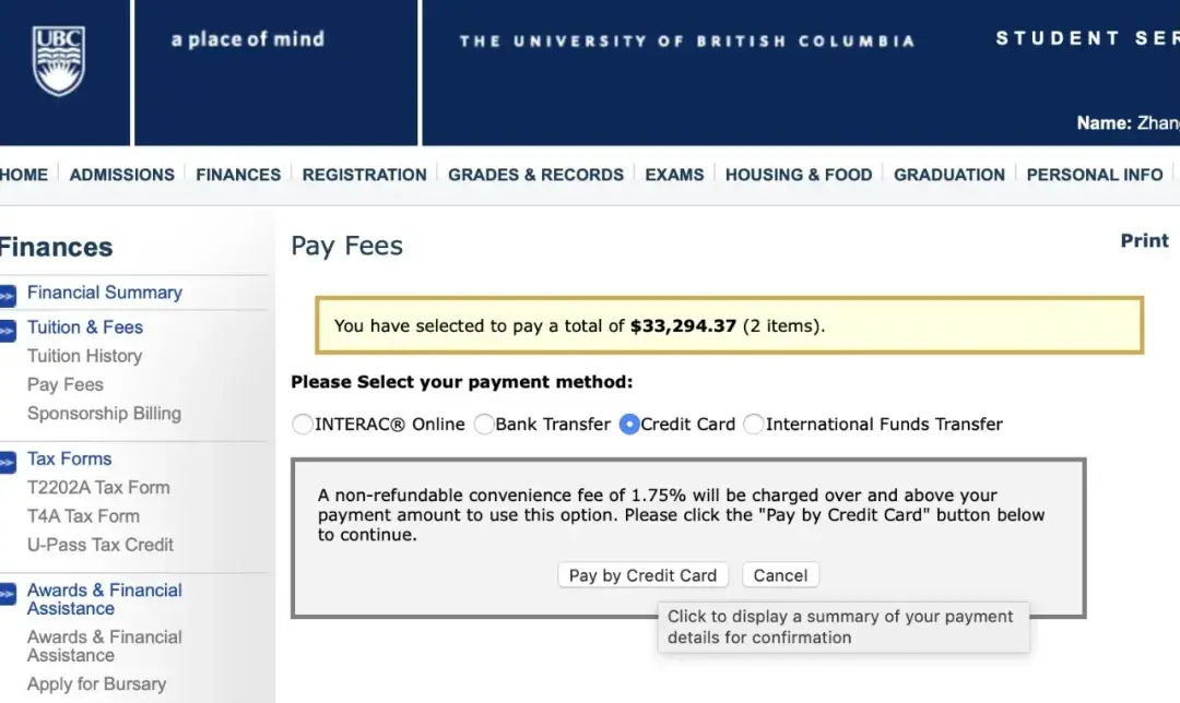 【收藏】上缴UBC学费的步骤及方法总结 - 知乎
