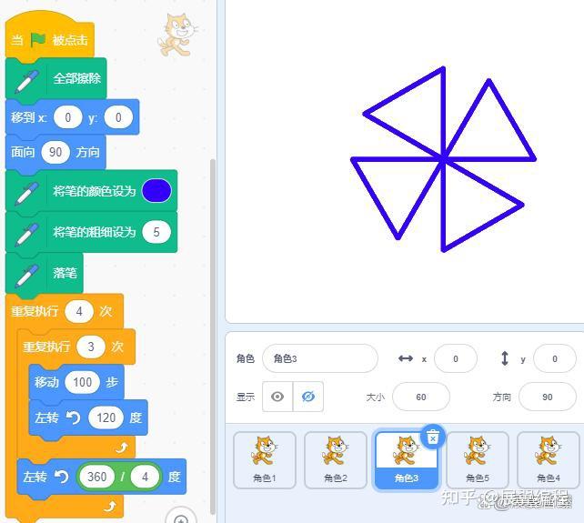 Scratch图形化编程——画笔绘制图形 - 知乎