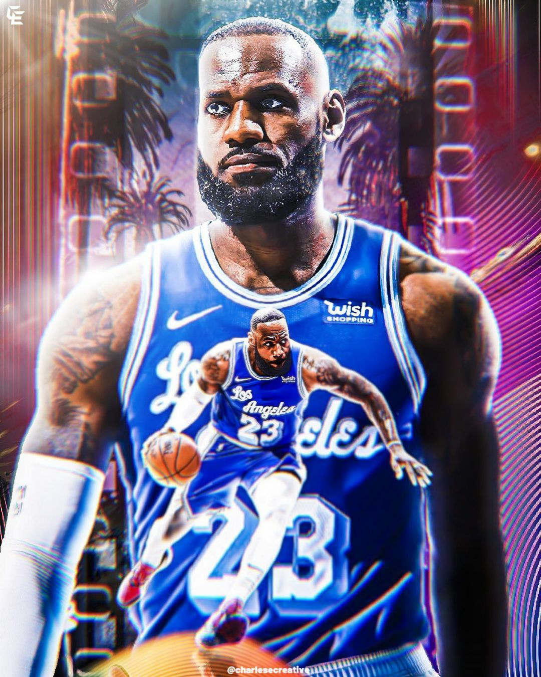 篮球壁纸特效拉满的球星长啥样