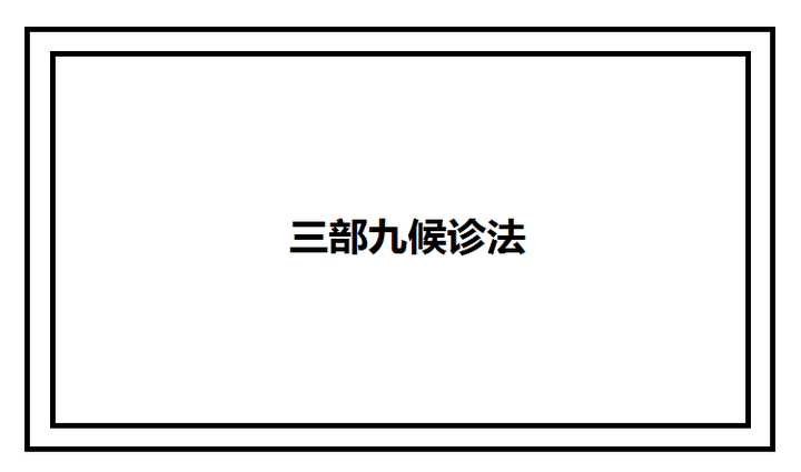 三部九候诊法示意图图片