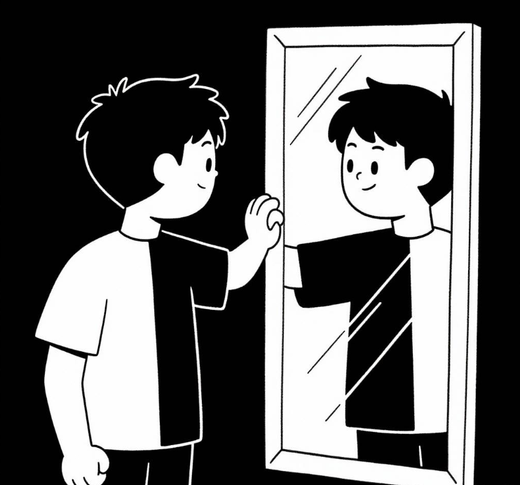 为什么我们在镜子中看到的自己是左右颠倒,而不是上下颠倒?