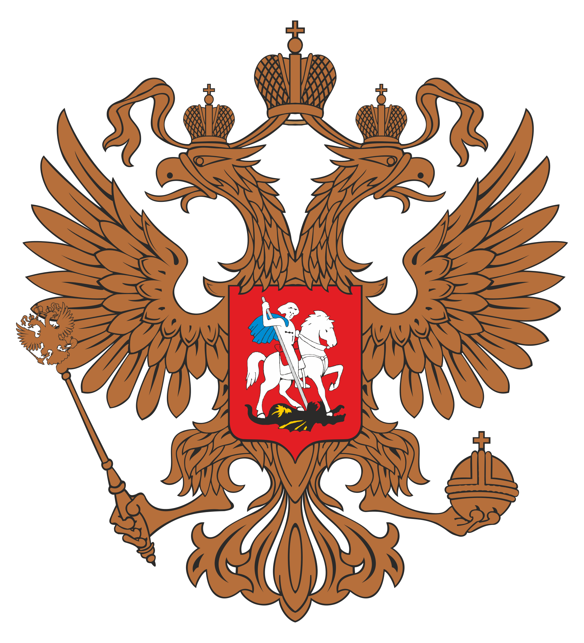 俄罗斯国国徽图片