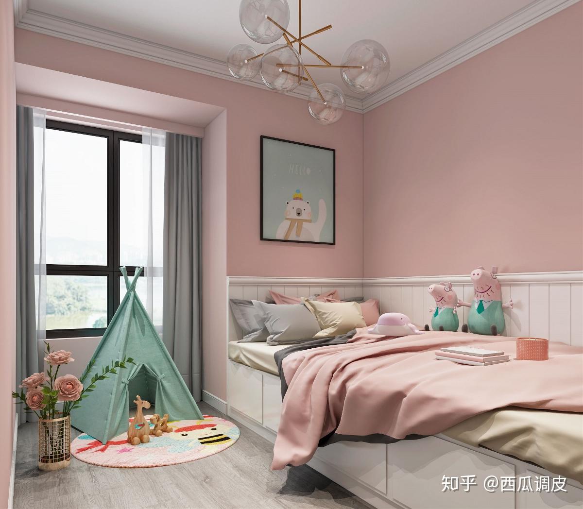 欧式奢华女生卧室效果图 – 设计本装修效果图
