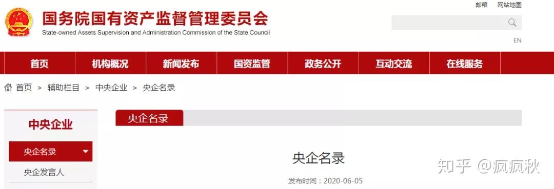 最新97家央企名录及其行政级别划分 - 知乎