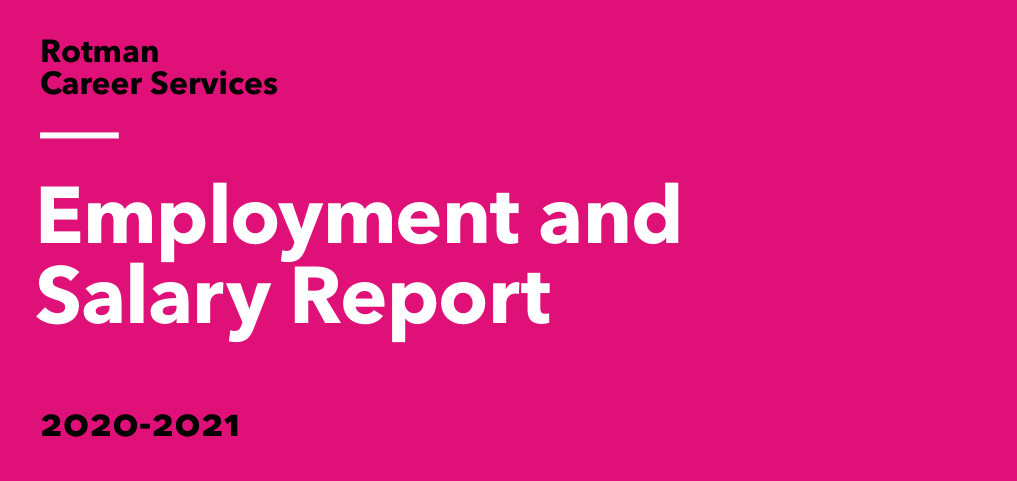 多大rotman商学院2021毕业生薪资报告出炉低gpa如何斩获热门mma项目