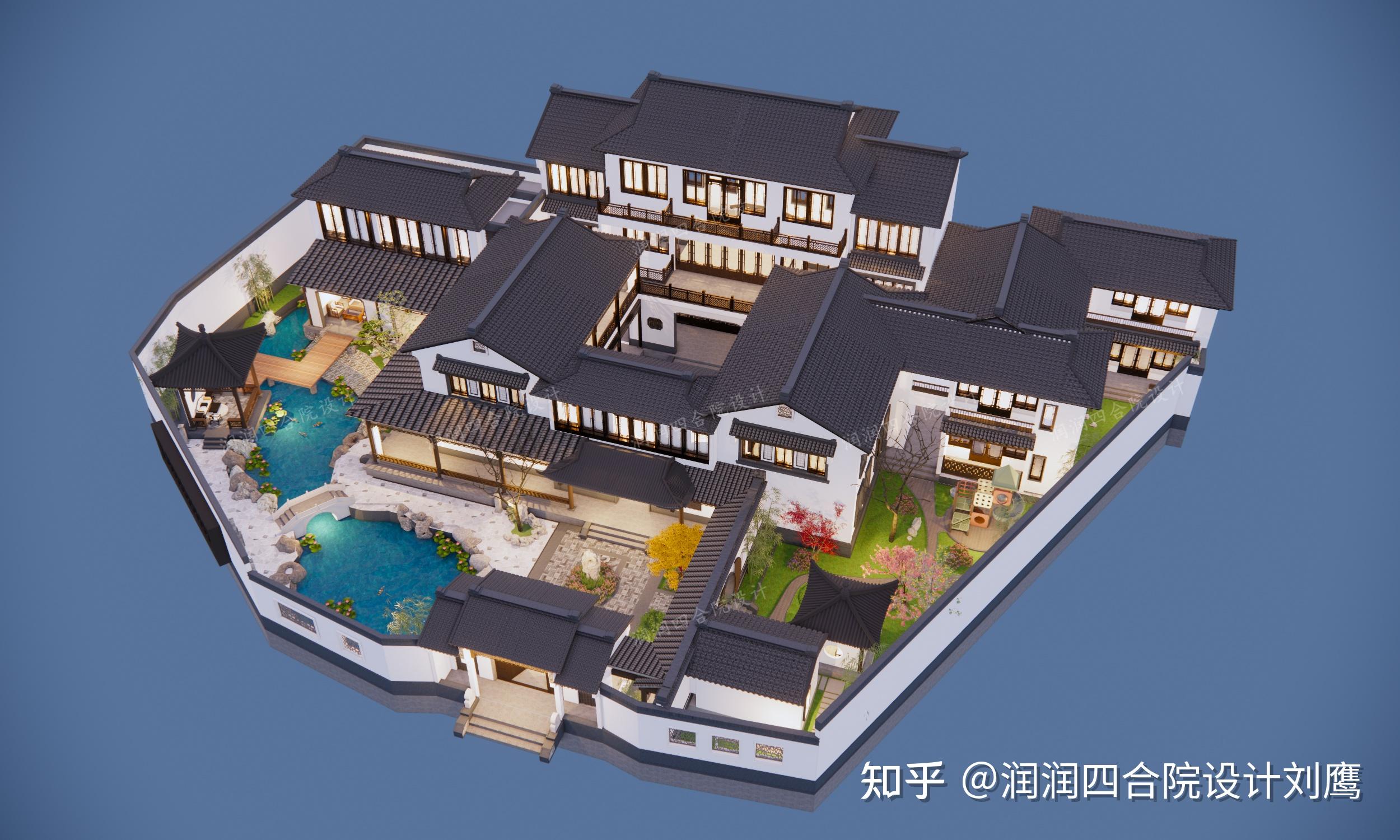 润润四合院设计刘鹰：传承苏式四合院大宅，连廊移步异景，9处小院各具风韵 - 知乎