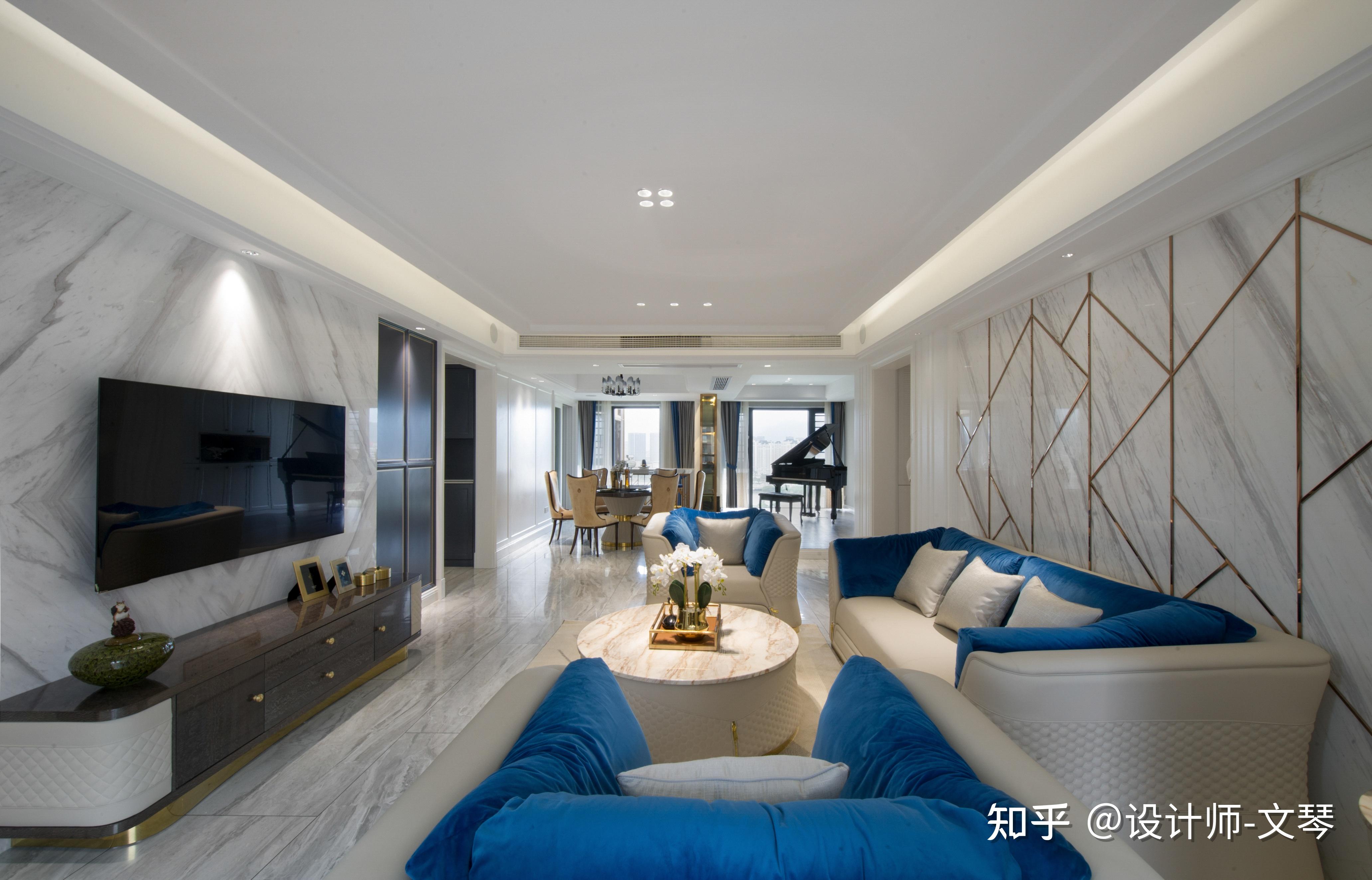 新作轻奢大平层多功能空间布局满足了我对家的所有幻想