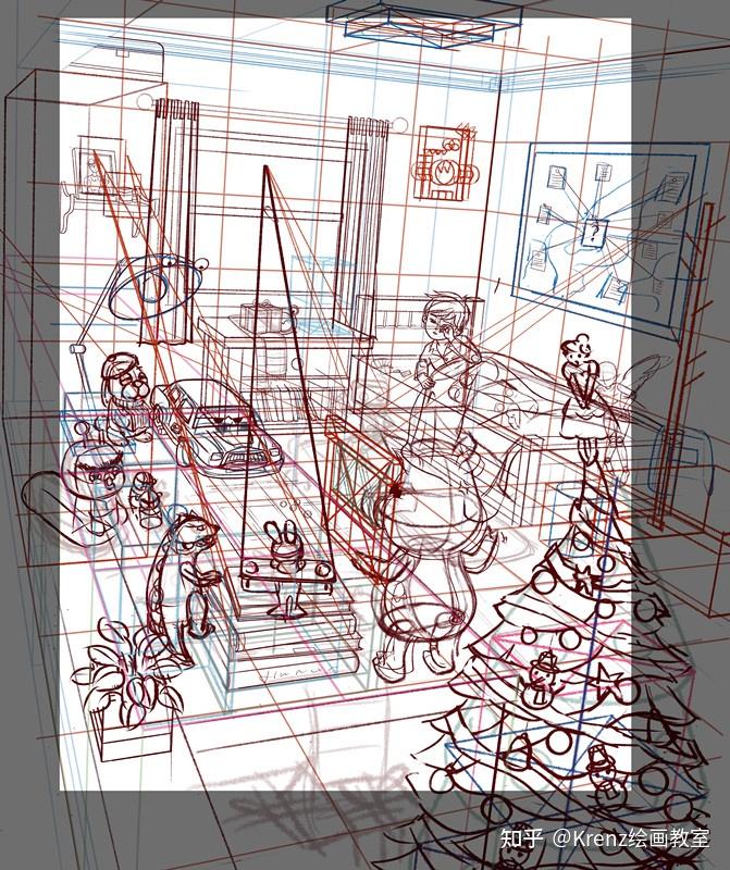krenz绘画教室【优秀作业心得】基础透视与结构-0098 - 知乎