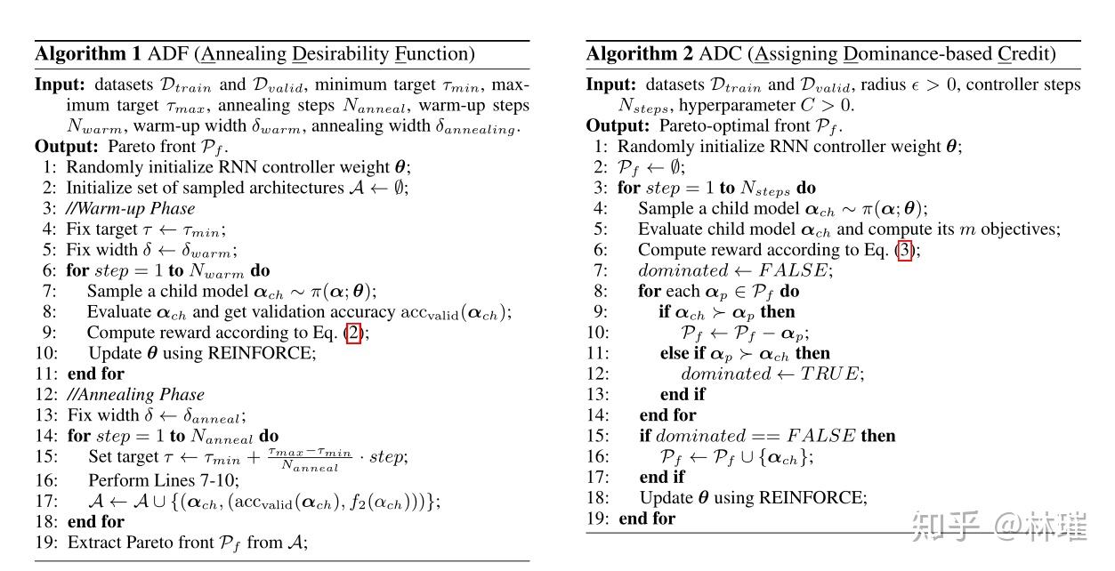 Multi objective neural architecture search 
