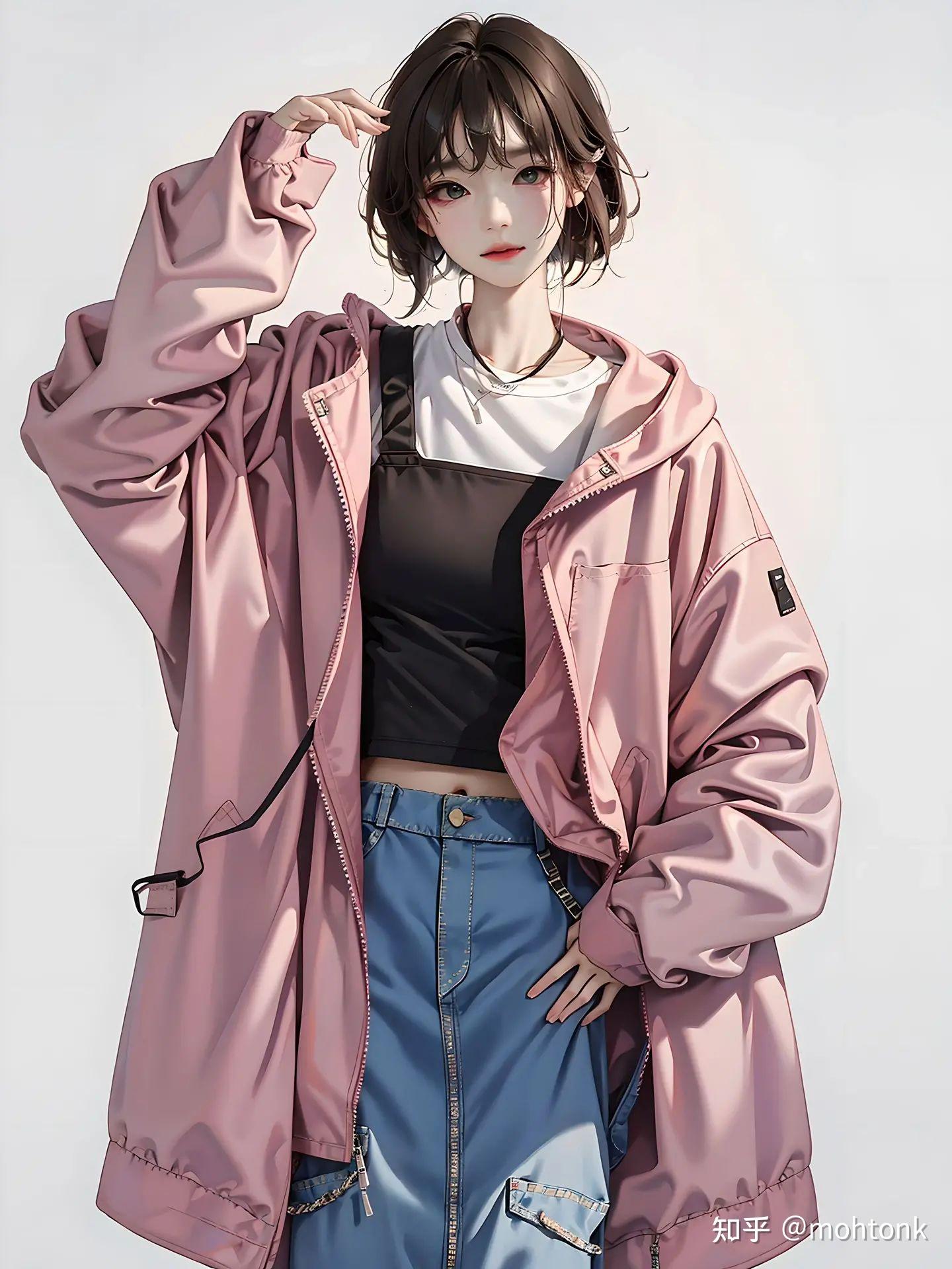 1000张ai 动漫穿搭 电脑ai绘画图集动漫卡通二次元角色穿搭参考图手机