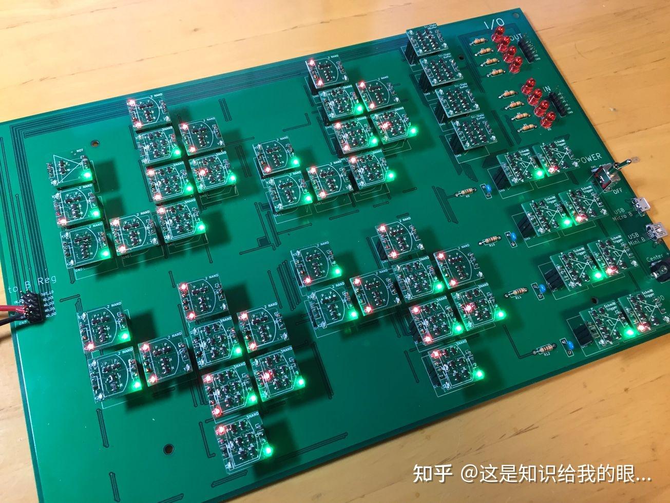 純晶體管搭建的計算機用1738個晶體管做個計算機cpu1738