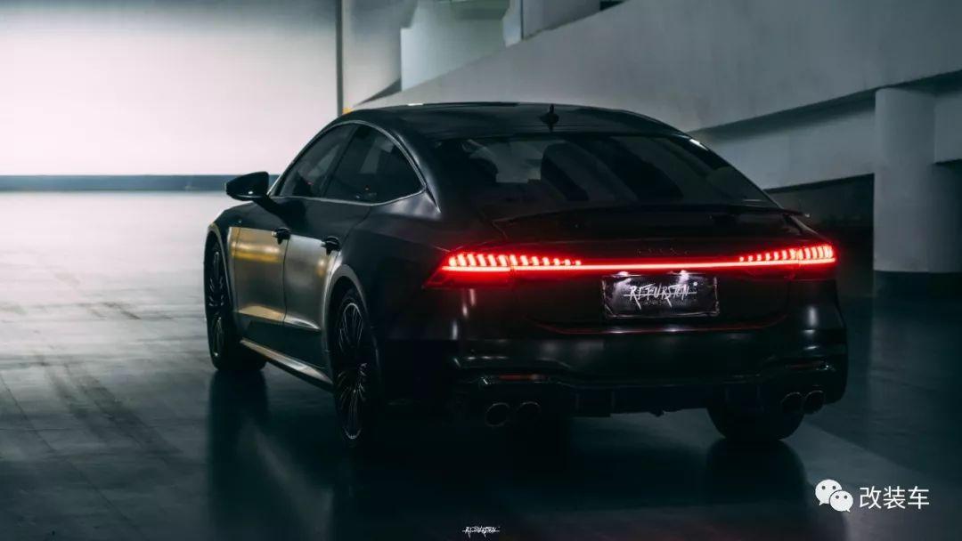 换掉假排气争做西装暴徒全新奥迪a7黑化案例