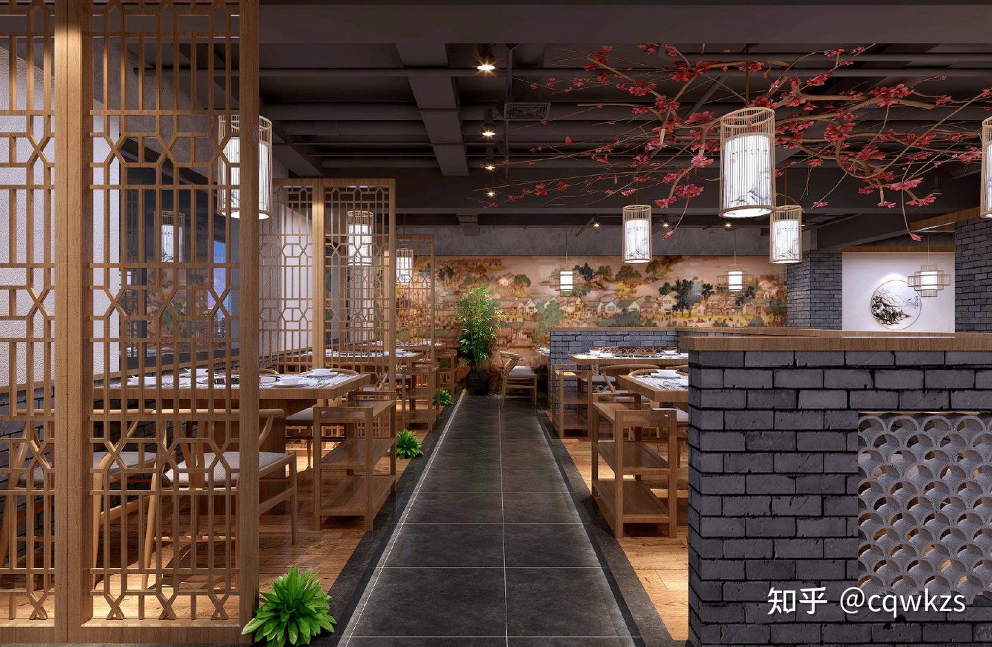 新中式风格火锅店设计|重庆火锅店设计|唯楷装饰 - 知乎