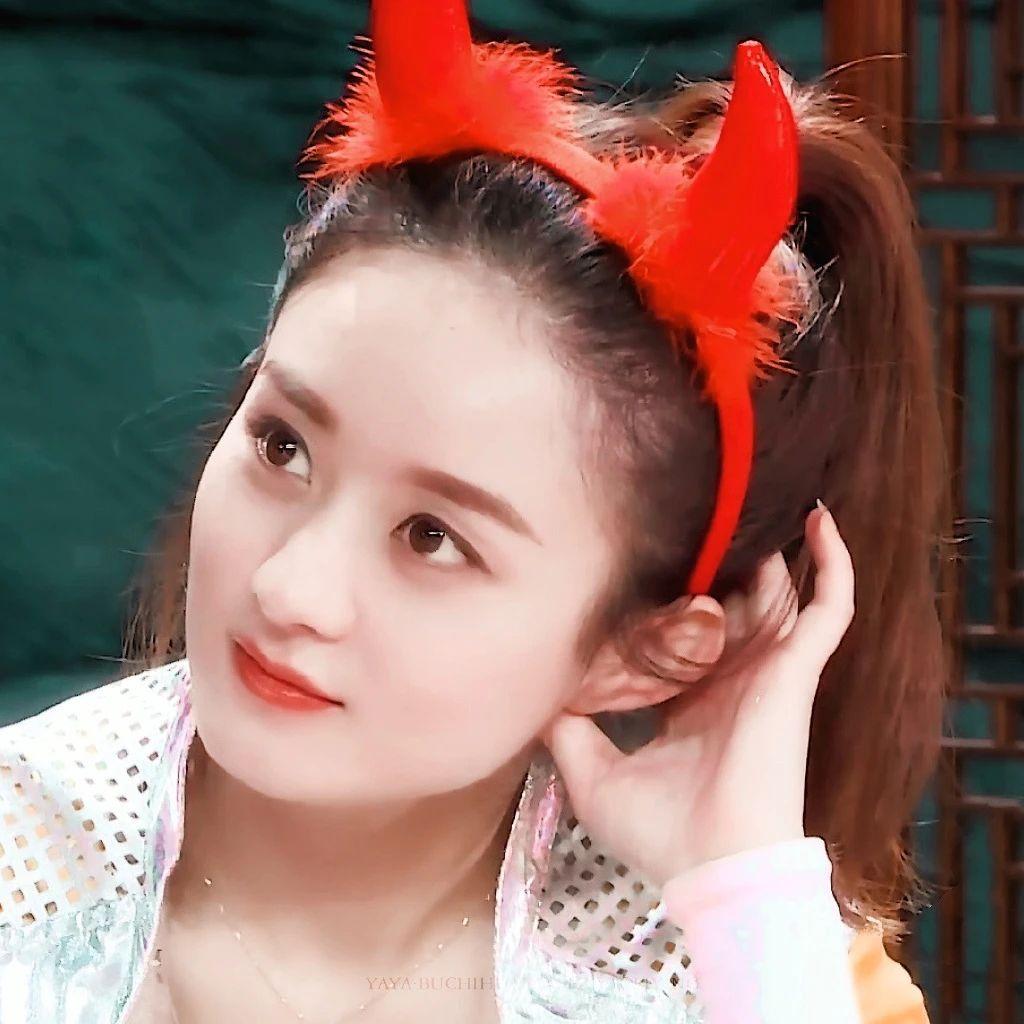 赵丽颖壁纸祝颖火虫除夕快乐新年牛角勾福牛年大吉