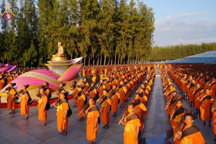 法訊:第九屆降魔祖師聖地頭陀行(1250位頭陀比丘)