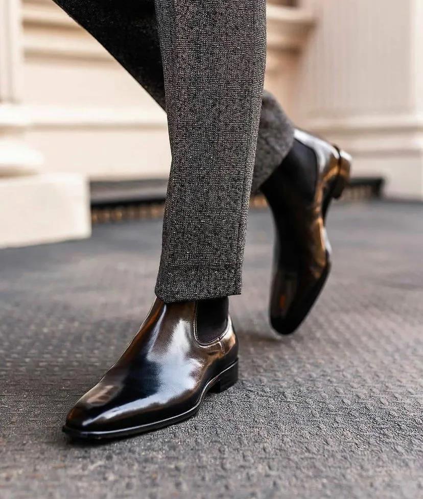 mrc西先生福州定制西装雅痞绅士的切尔西靴换季时髦天花板