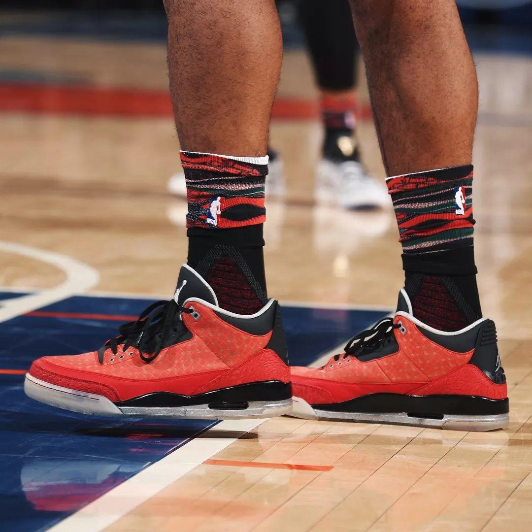 鞋王生日快乐pj塔克本赛季赛场球鞋特写照精选