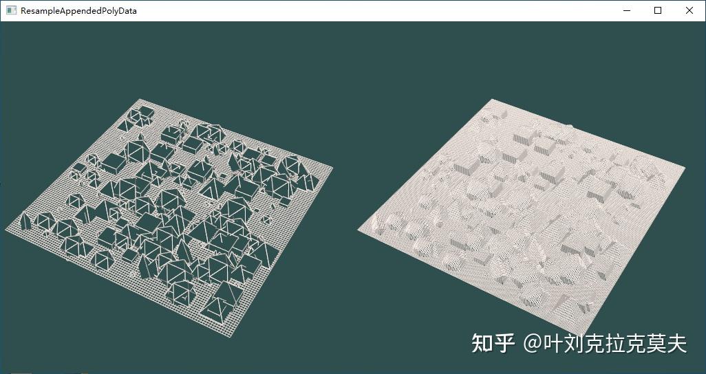 VTK官方示例Python版263 - ResampleAppendedPolyData.py - 知乎