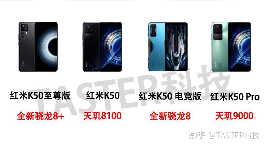 红米k50、k50 Pro、k50 电竞版、k50至尊版怎么选？四款产品对比 知乎