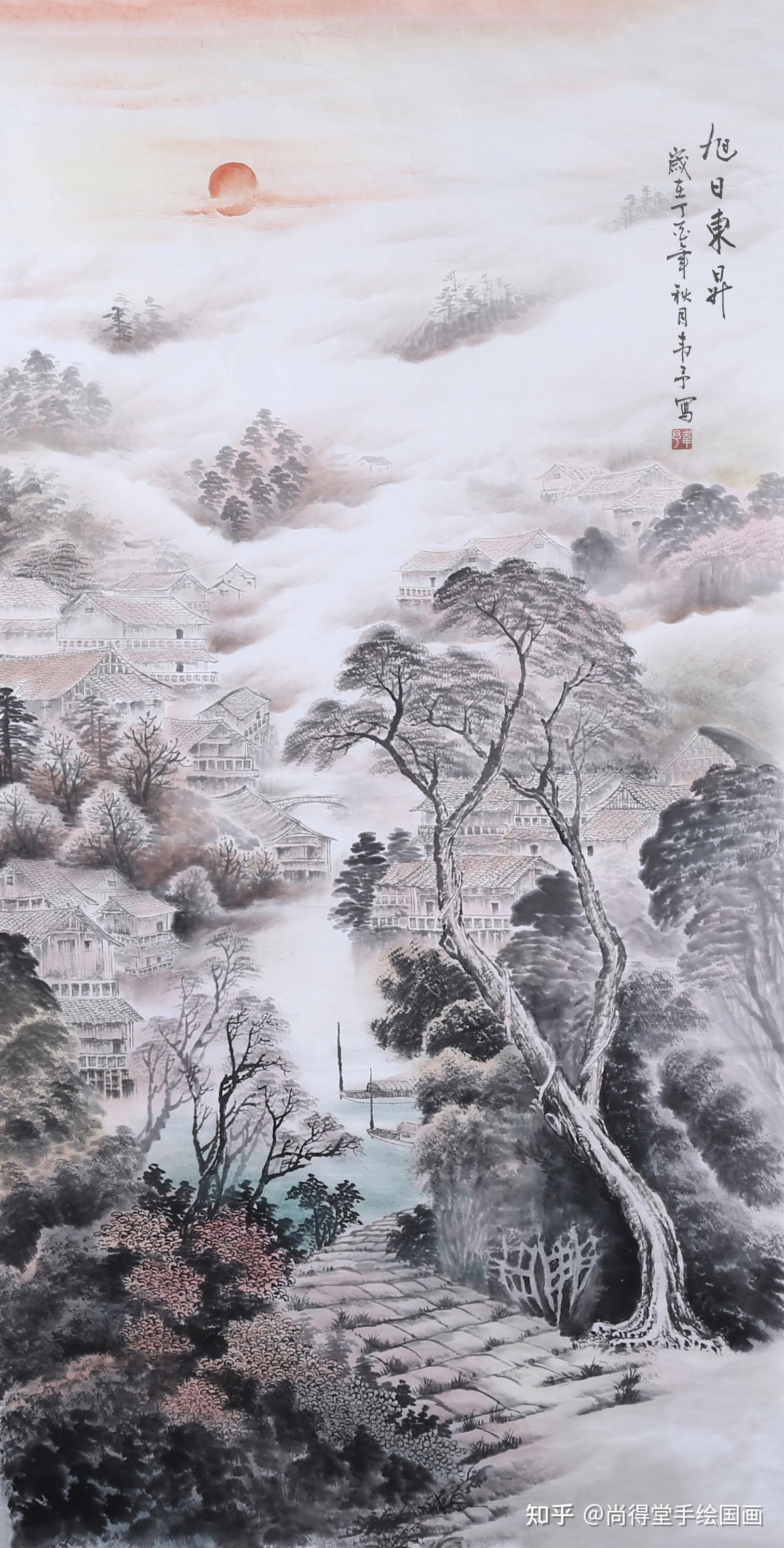 解密经典风水画旭日东升