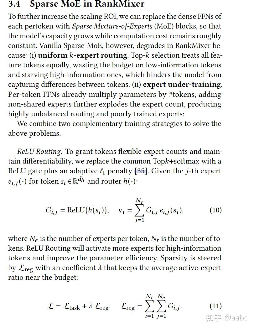RankMixer: Scaling Up Ranking Models in Industrial Recommenders - 知乎