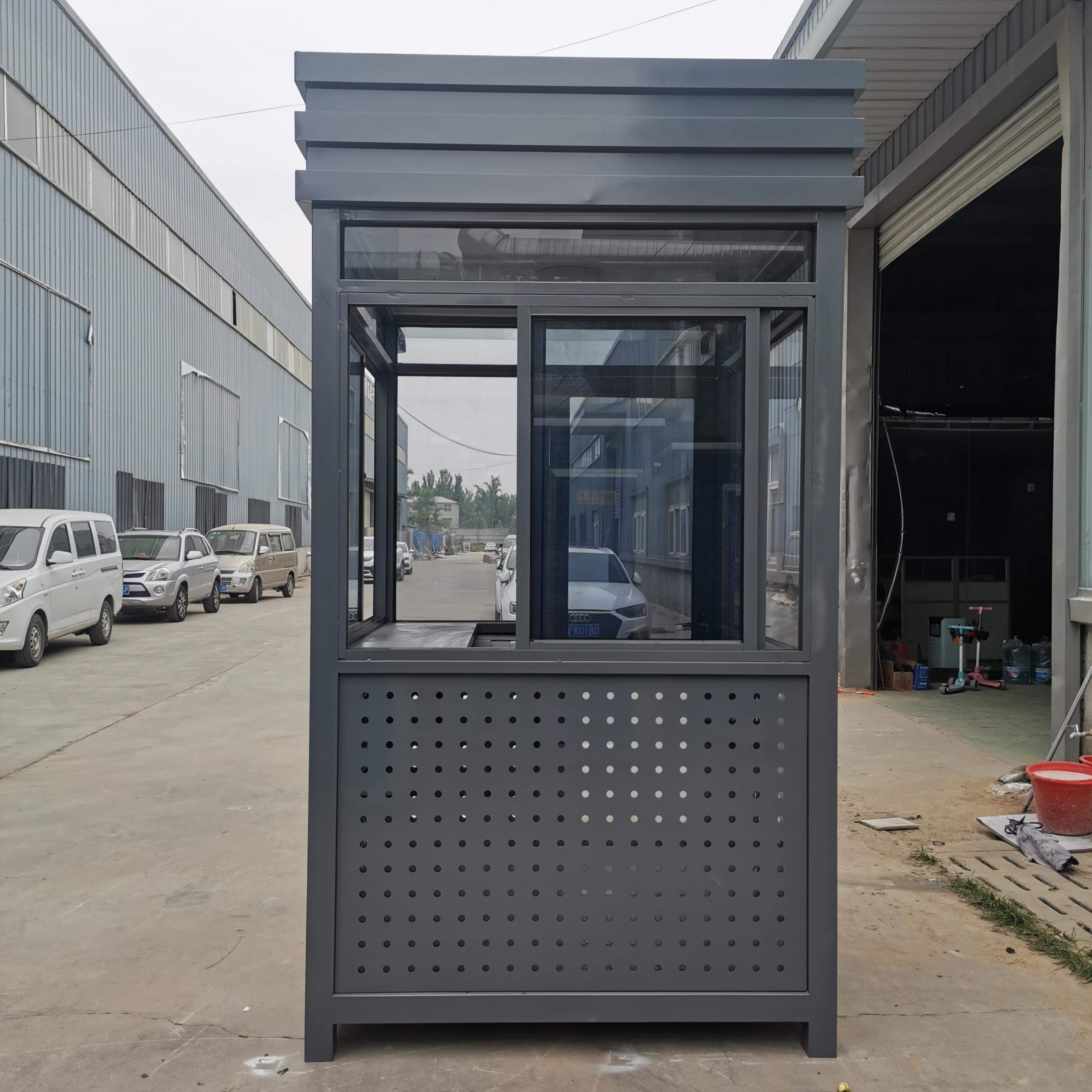 商业广场氟碳喷漆岗亭的优势 保安亭门卫值班室定制 - 知乎