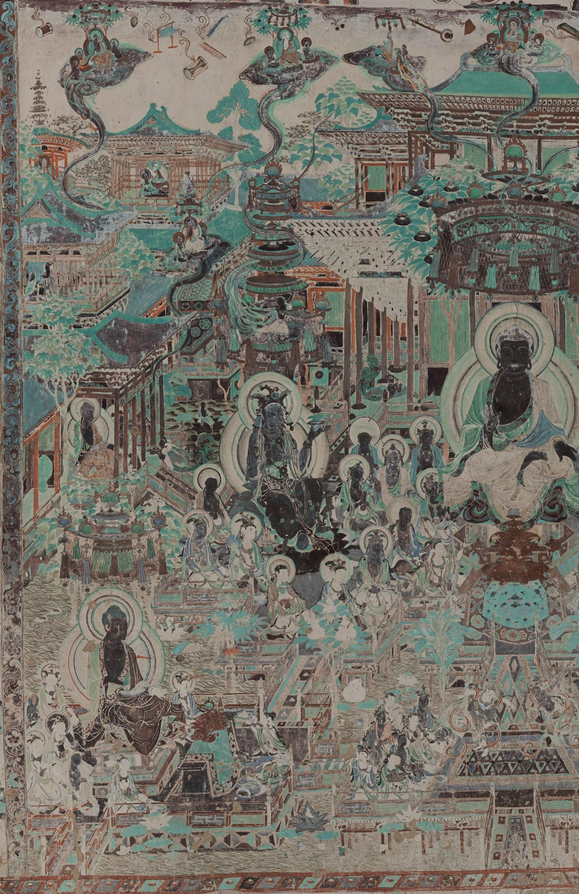 【神游千年,大美敦煌】盛唐-172窟南壁-观无量寿经