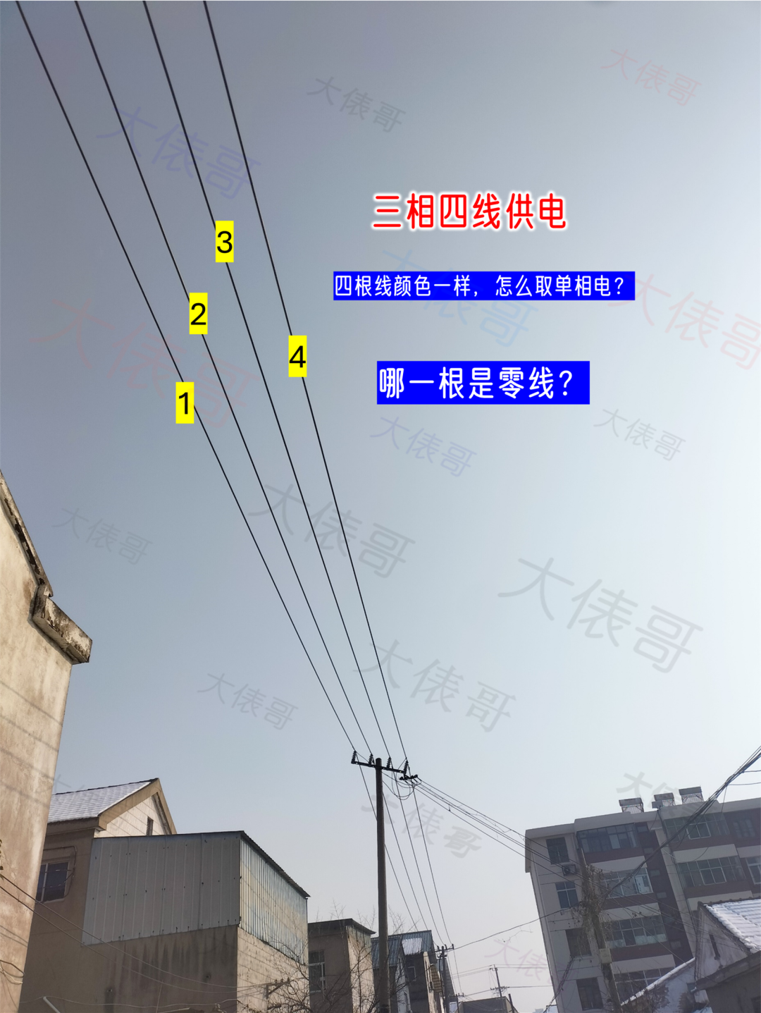 三相四线供电,四根线,哪一根是零线? - 知乎