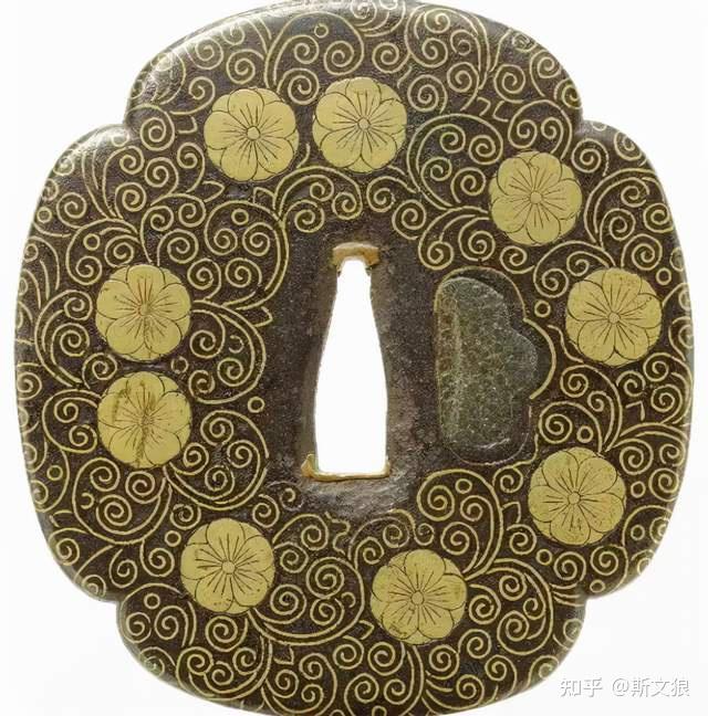 【侍】江戸時代 笄 古銅鍍金 魚子地 高肉彫武士文 刀装具 武具 販売品 刀装具 鐔 古金工特別編集