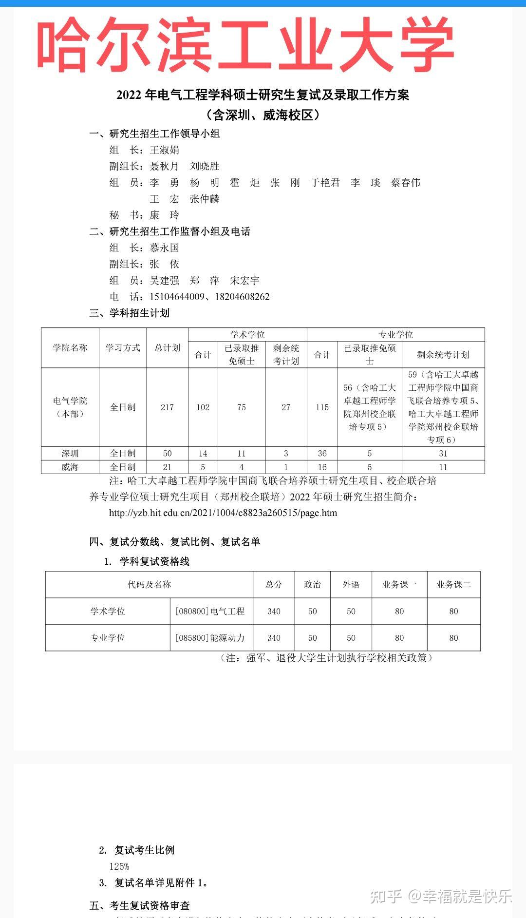 真心求问哈工大电气考研应该考本部还是深圳。? - 知乎