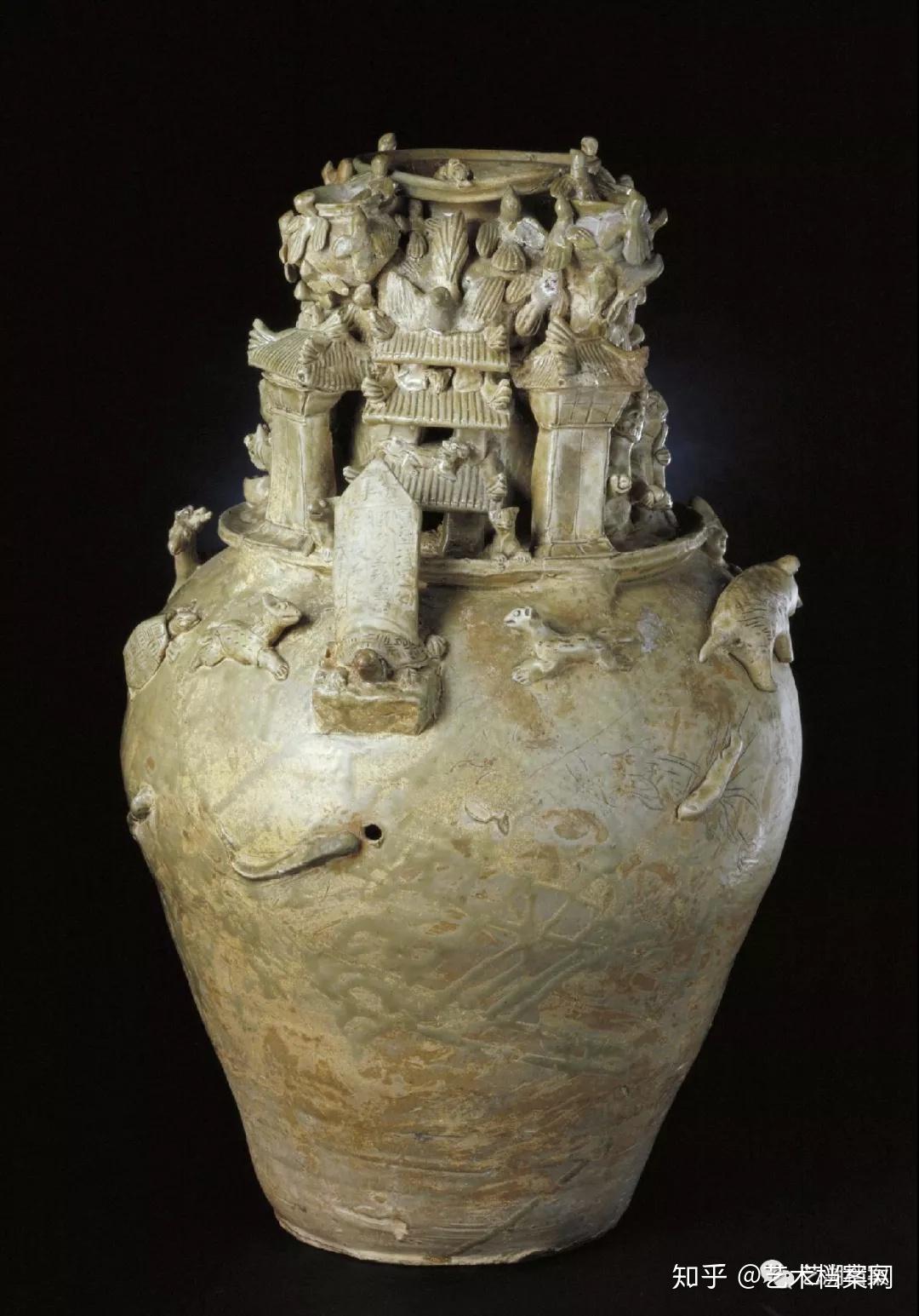 三国(吴) 青釉堆塑谷仓罐