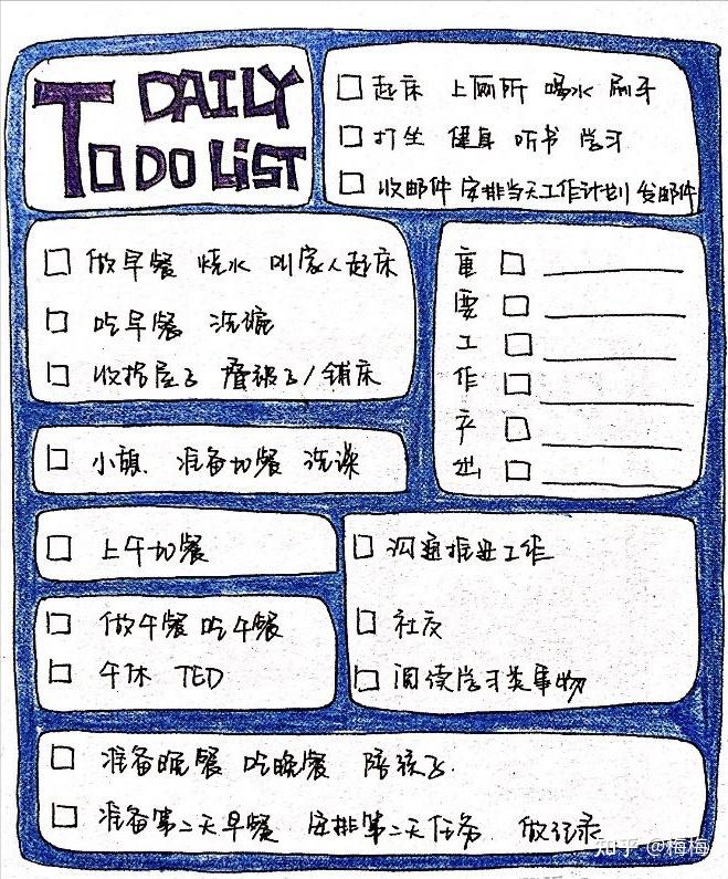 7 套 To-do list 模版 | 提高每天的工作效率 布置好每天的工作计划 - 知乎