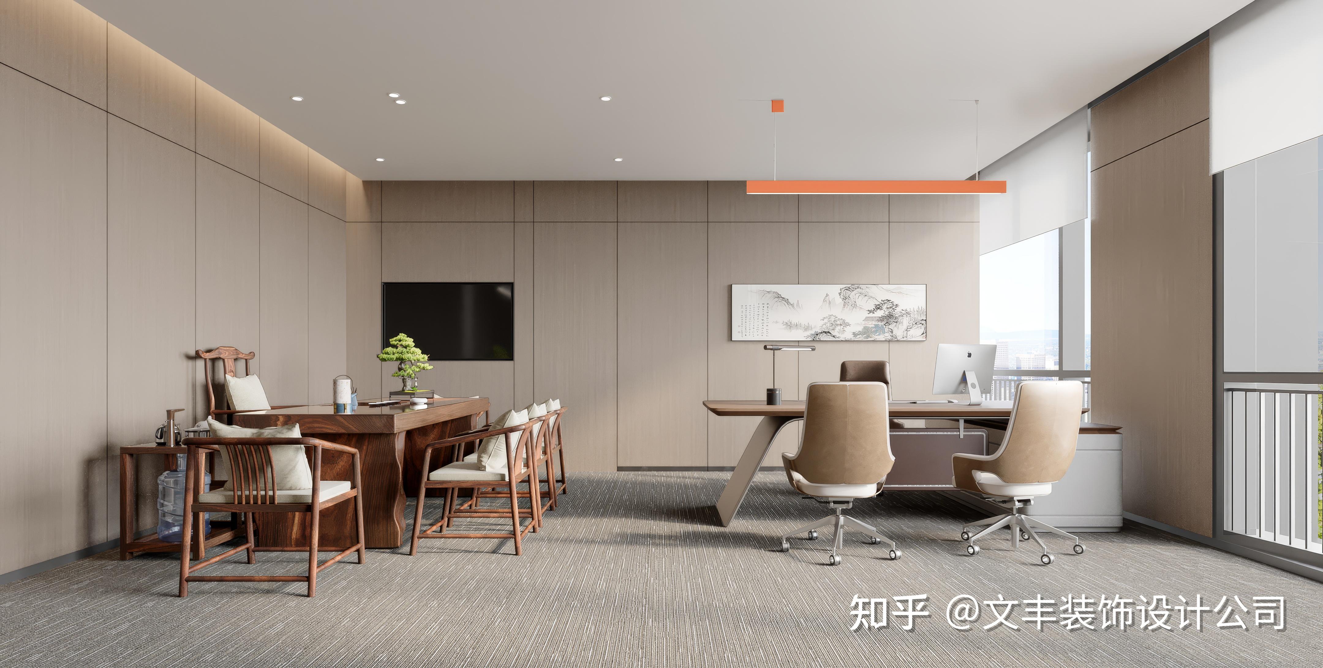 老板、董事长、总经理办公室空间设计效果图免费分享(100套) - 知乎