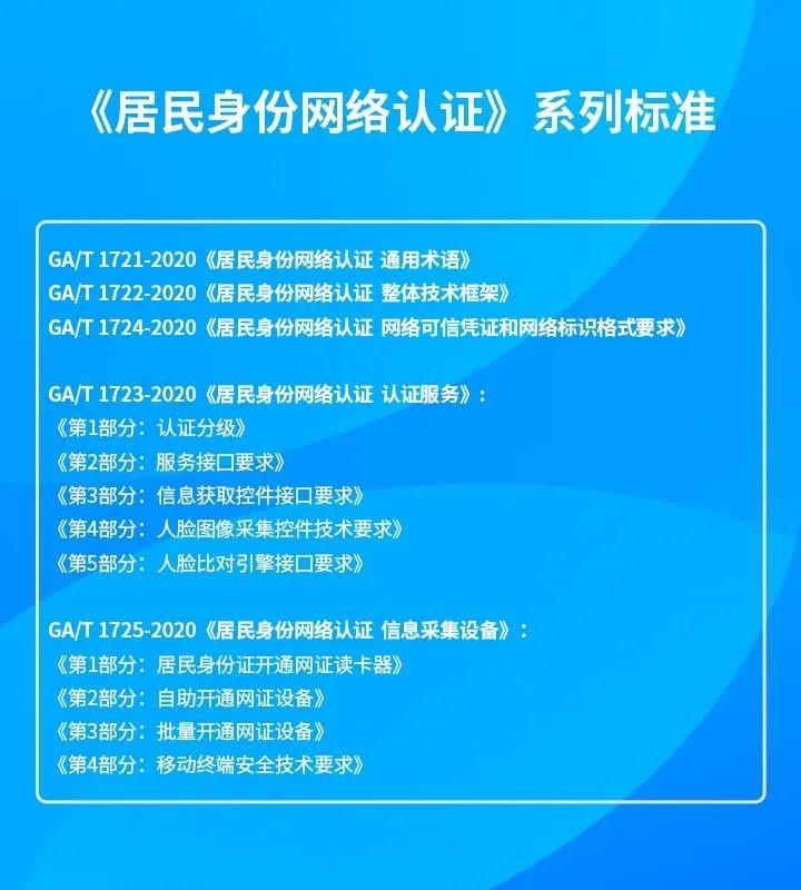 大白互联参与起草的公安部居民身份网络认证系列标准正式发布