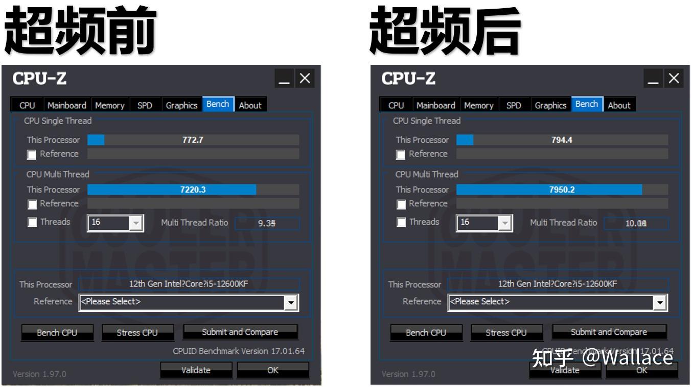 i512600k12600kf超频测试附作业