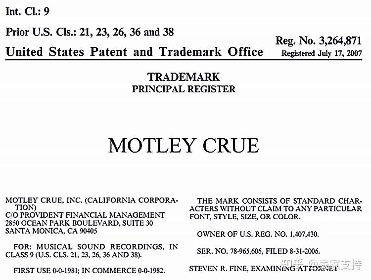 Keith代理MÖTLEY CRÜE 乐队起诉侵权新案件! - 知乎