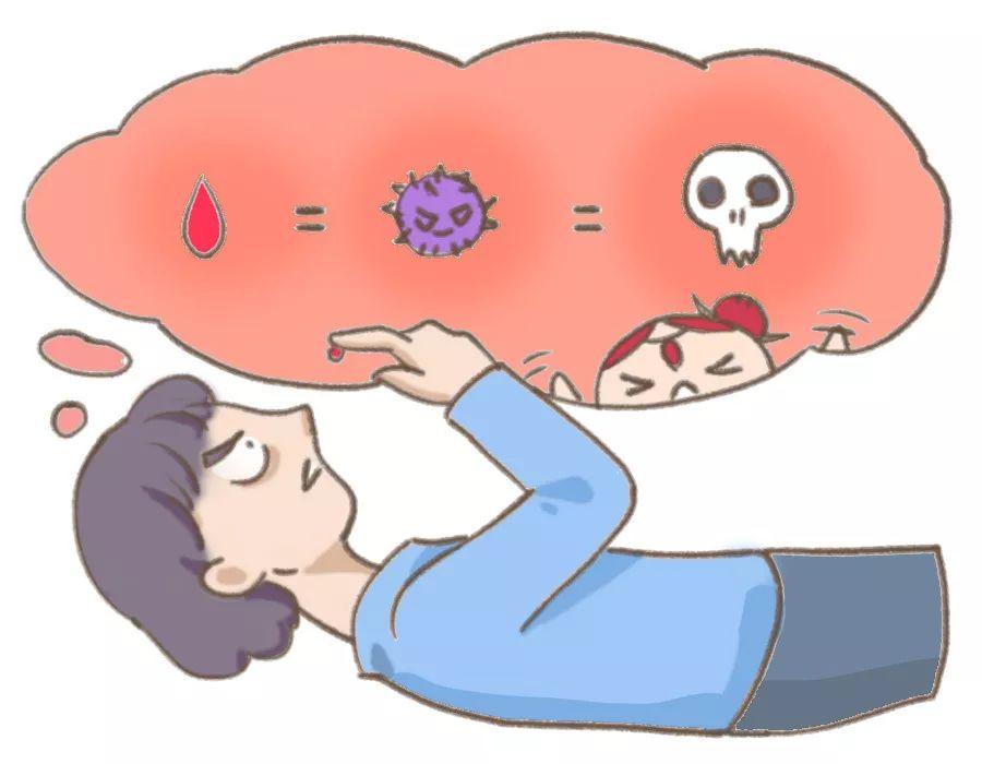 (联想力丰富,脑洞大)的,其一,心理暗示性较强容易晕血的一般有两类人